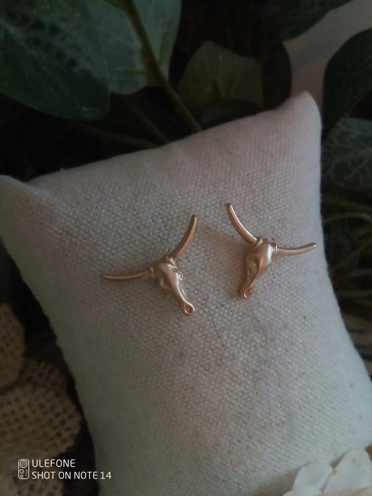 Boucles d'oreilles vaches dorées – photo 2